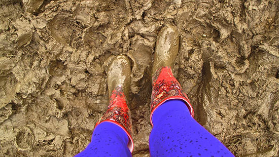 boots in mud